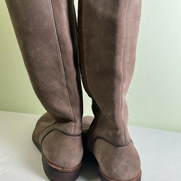 UGG Suede Partial Zip Riding Boot SZ6 Lagen Money Boho Chic Haute Hippie Boho C - Picture 15 of 16